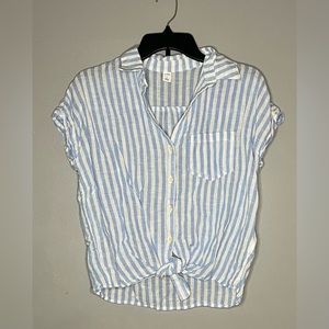 Old Navy - Women's Blue and White Top